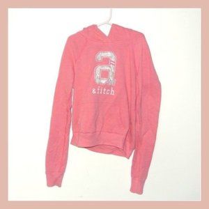 Abercrombie‎ & Fitch Girls M Pink Logo Hoodie